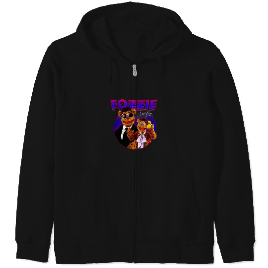 Disney The Muppets Fozzie Bear Gradient Neon Cir Zip Hoodies
