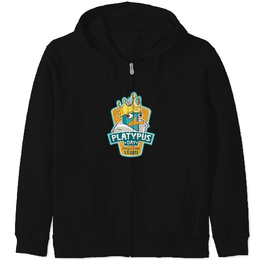 Disney Phineas And Ferb Platypus Day King Perry Portrait Zip Hoodies