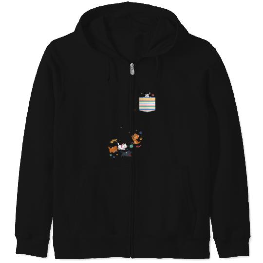 Disney The Aristocats Movie Kittens Pocket Zip Hoodies