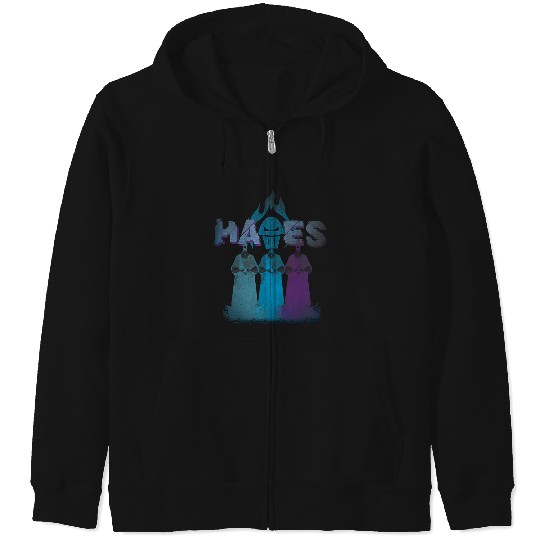 Disney Villains Hercules Hades Distressed Metal Rock Band Zip Hoodies