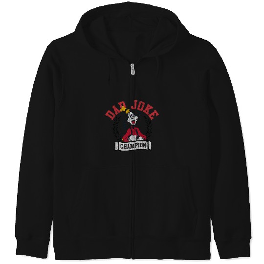 Disney Mickey And Friends Goofy Dad Joke Champ Father's Day Zip Hoodies