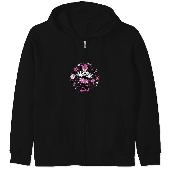 Disney Minnie Mouse Retro Vinyl Summer Zip Hoodies