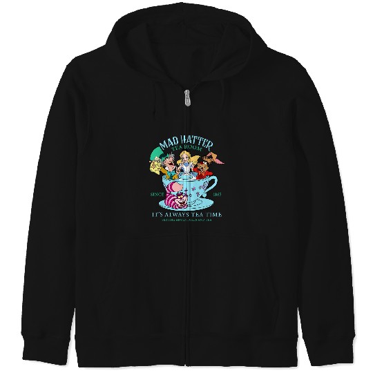 Vintage Alice in Wonderland Zip Hoodies, Mad Hatter Zip Hoodies, Tea Party Zip Hoodies, Disney Family Vacation, Disneyland Trip