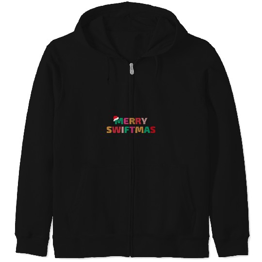 Discover Merry Swiftmas Taylor Zip Hoodies