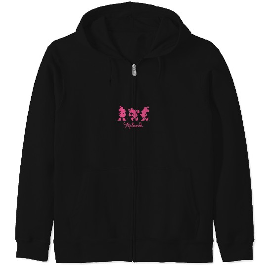 Amazon Essentials Disney Minnie Silhouette Trio Zip Hoodies
