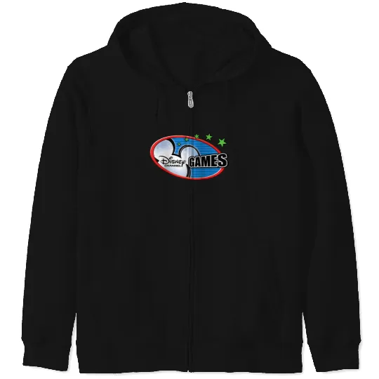 Disney Channel Games Logo Raglan Baseball Tee Zip Hoodies