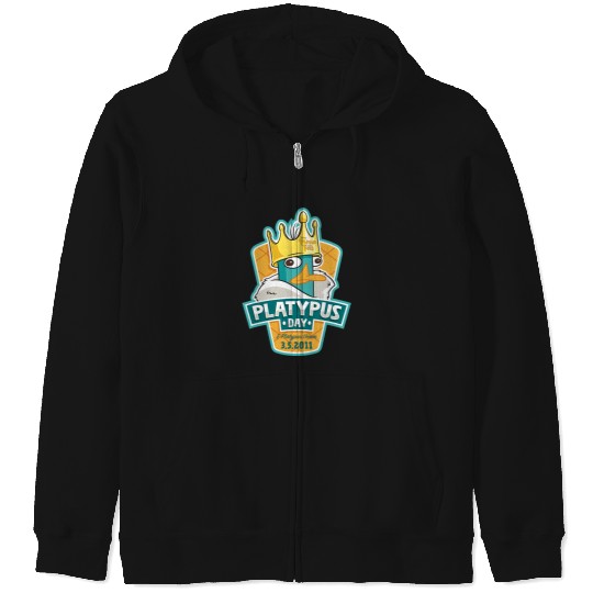 Disney Phineas And Ferb Platypus Day King Perry Portrait Zip Hoodies