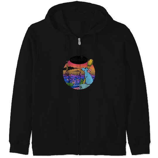 Disney Ratatouille Over Look Paris Zip Hoodies
