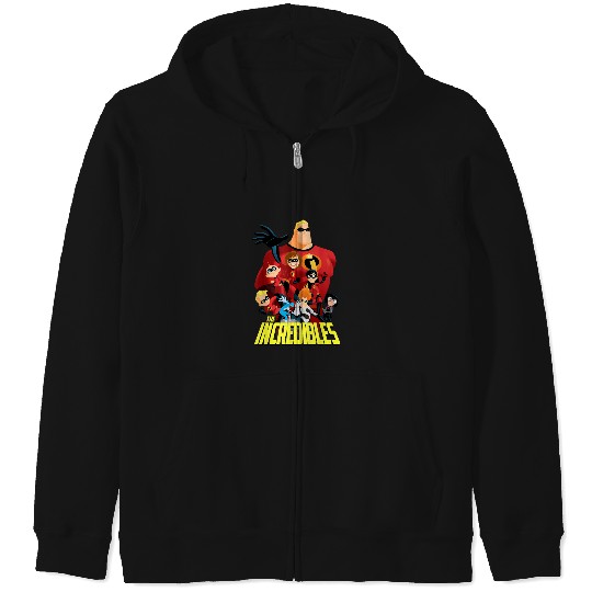 Disney Pixar The Incredibles Bold Movie Logo Gro Zip Hoodies
