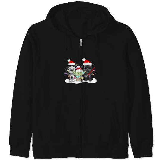 Star Wars Family Christmas Zip Hoodies, Disney Xmas Gift Zip Hoodies