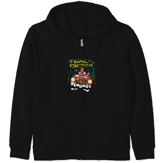 Animal Kingdom Friends  : Mickey Disney Christmas, Disney Christmas Zip Hoodies