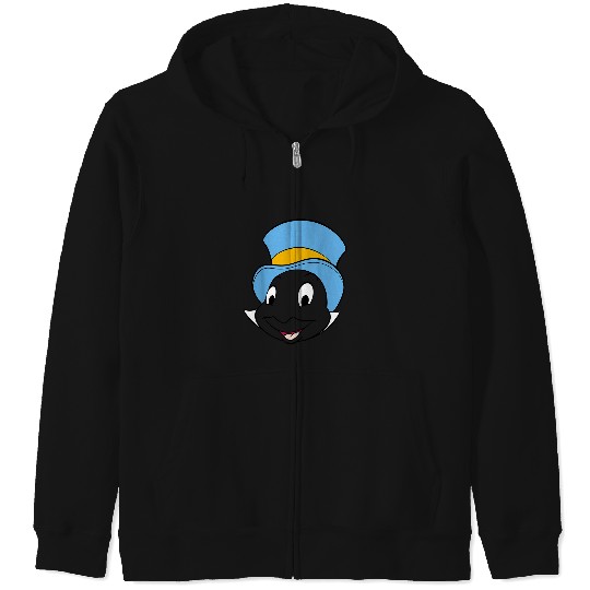 Disney Pinocchio Jiminy Cricket Big Face Zip Hoodies