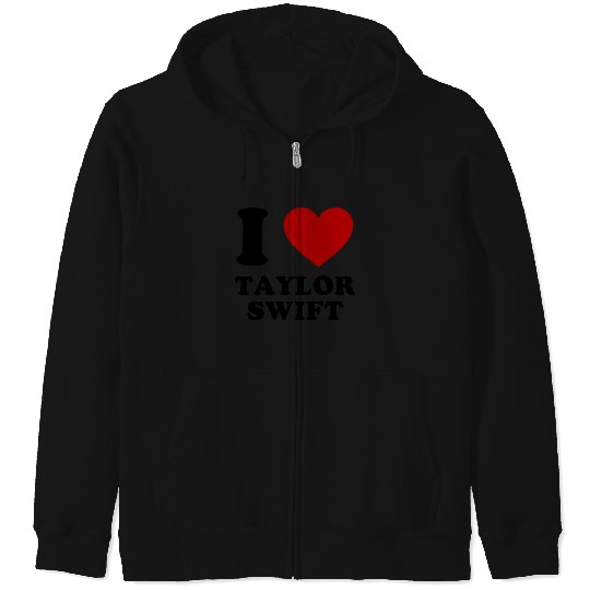 Discover I Love Taylor (2) Zip Hoodies