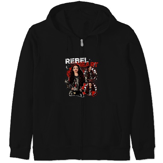Disney Descendants The Rise Of Red Rebel At Heart Big Logo Zip Hoodies