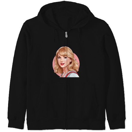 Discover Taylor - Round Background Zip Hoodies