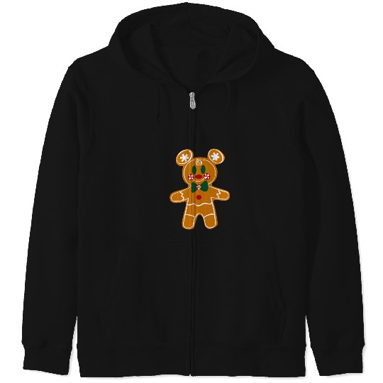 Gingerbread Mouse Boy  : Mickey Disney Christmas, Disney Christmas Zip Hoodies