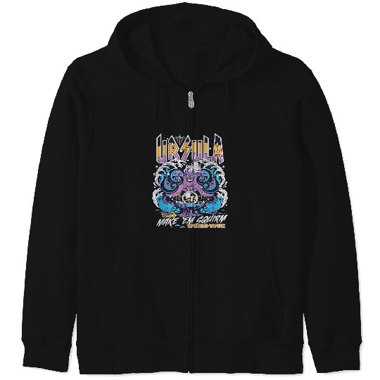Disney Villains The Little Mermaid Ursula World Zip Hoodies