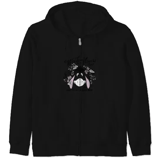 Disney Winnie The Pooh Eeyore Weeds Are Flowers Too Premium Zip Hoodies