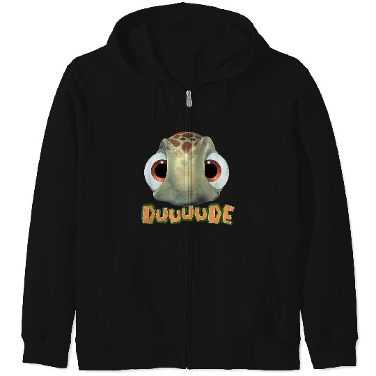 Disneyss Pixars Finding Nemo Duuuude Squirt Big Head Portrait Zip Hoodies
