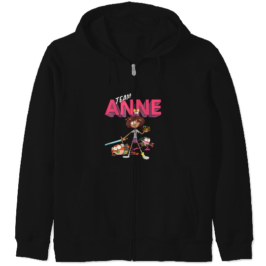 Disneyss Channel Amphibia Team Anne Zip Hoodies
