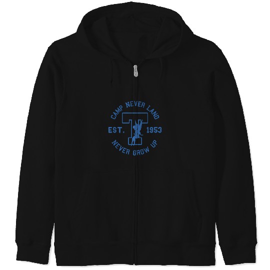 Disney Peter Pan Tinker Bell Camp Never Land Est. 1953 Zip Hoodies
