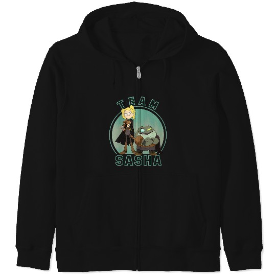 Disneyss Channel Amphibia Team Sasha Zip Hoodies