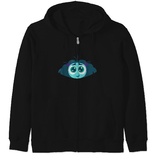 Disneyss Pixars Inside Out 2 Envy Big Head Logo Zip Hoodies