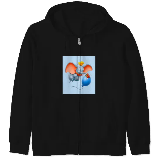 Discover Dumbo has fun with his friend  : Disney Elephant Dumbo, Dumbo Zip Hoodies