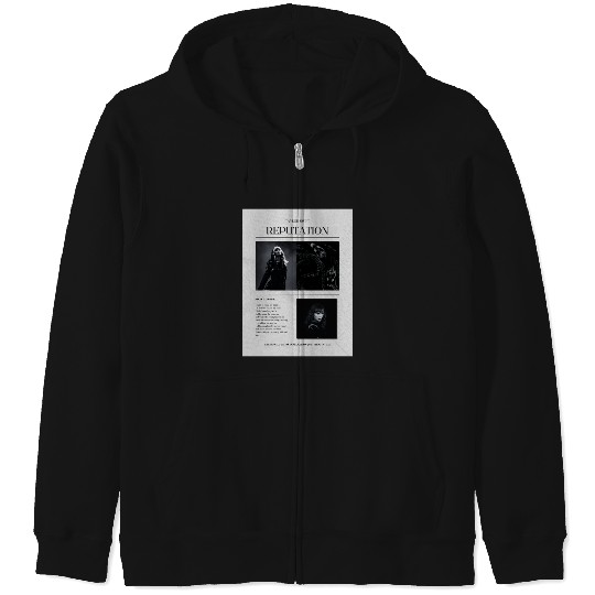 Discover Taylor Reputation Poster Zip Hoodies