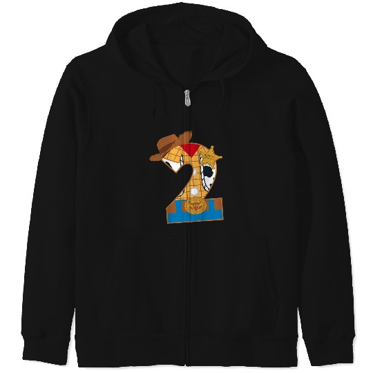 Kids Disneyss And Pixarss Toy Story Second Birthday 2 Years Old Zip Hoodies