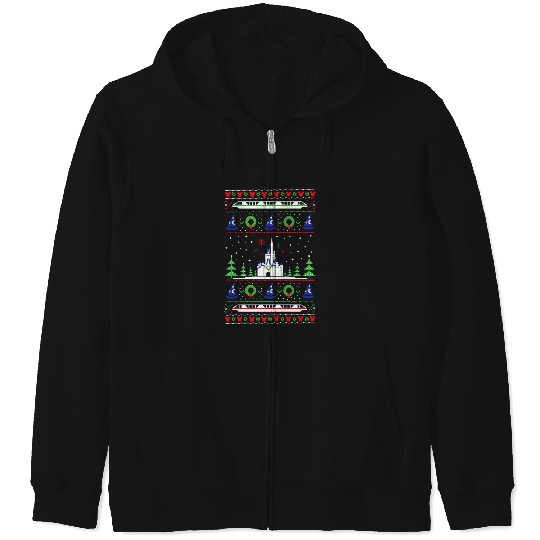 Discover Magical Kingdom Christmas Sweater  : Mickey Disney Christmas, Disney Christmas Zip Hoodies