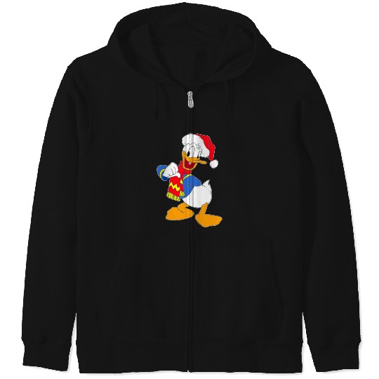 Discover Donald ready for winter  : Mickey Disney Christmas, Disney Christmas Zip Hoodies