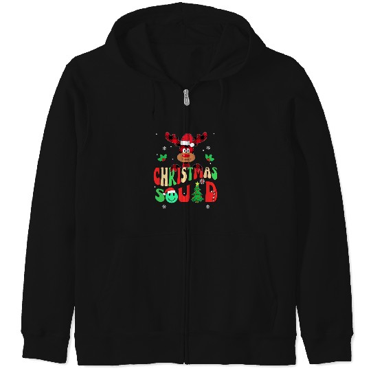 Discover family christmas squad 2023 reindeer groovy shirt: Mickey Disney Christmas, Disney Christmas Zip Hoodies