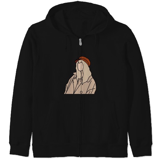 Discover Taylor - Red (Faceless Vector Art) (1) Zip Hoodies
