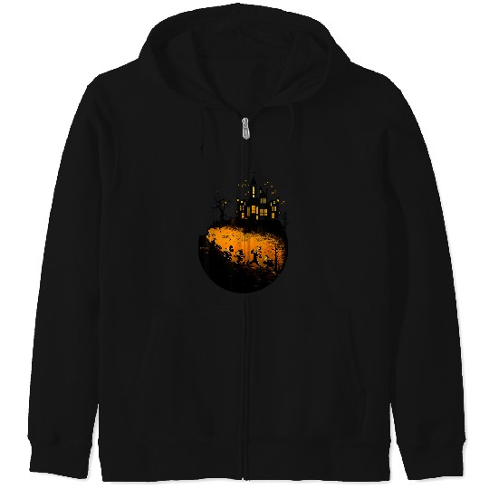 Discover Disney Mickey And Friends Halloween Group Shot Zip Hoodies