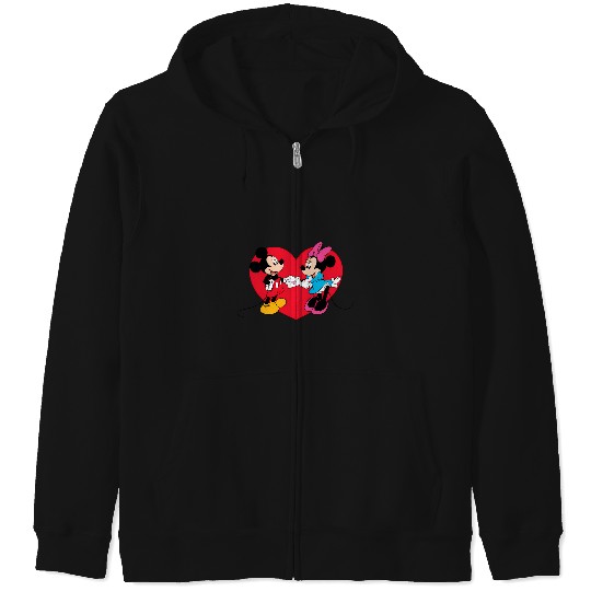 Discover Disney Mouse Love Mickey And Minnie Zip Hoodies