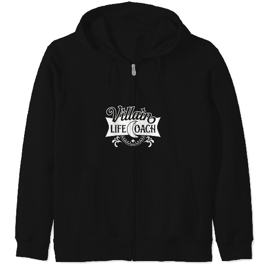 Discover Villain Life Coach - WHT on BLK   SALE!! : Disney Villains Maleficent , Maleficent Gift S-5XL Zip Hoodies