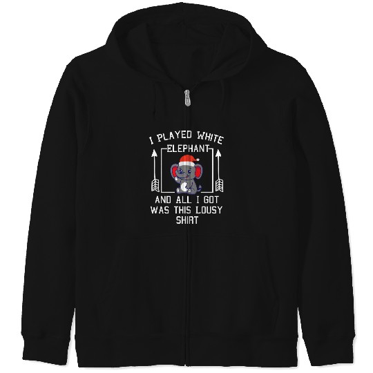 Discover I Played White Elephant And All I Got Was This Lousy Shirt , Disney Elephant Dumbo Christmas , Dumbo Christmas Zip Hoodies