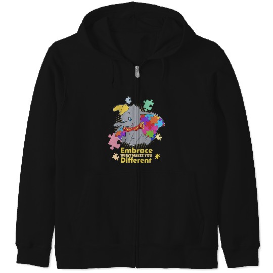 Discover Embrace What Makes You Different  : Disney Elephant Dumbo, Dumbo Zip Hoodies