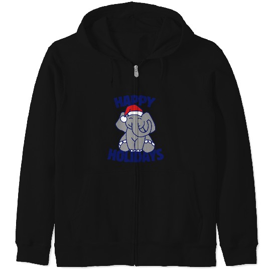 Discover Santa Hat Elephant Sticker1, Disney Elephant Dumbo Christmas , Dumbo Christmas Zip Hoodies