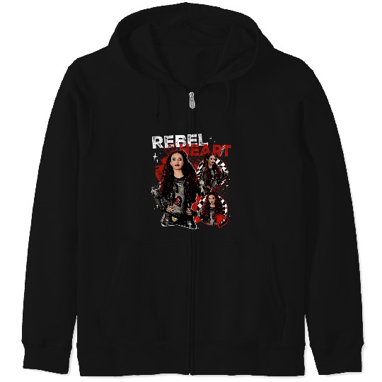 Discover Disneyss Descendants The Rise Of Red Rebel At Heart Big Logo Zip Hoodies