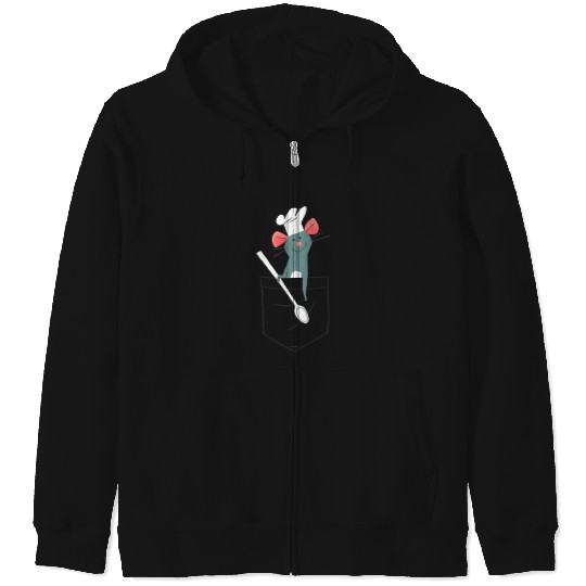 Disney PIXAR Ratatouille Remy Small Pocket Chef Zip Hoodies