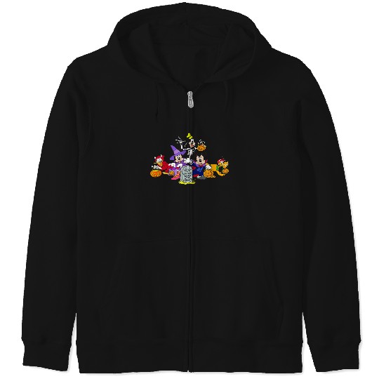 Discover Disney Mickey And Friends Halloween Group Costume Trick! Zip Hoodies