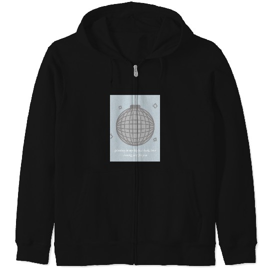 Discover Mirrorball Taylor Lyric Poster Zip Hoodies