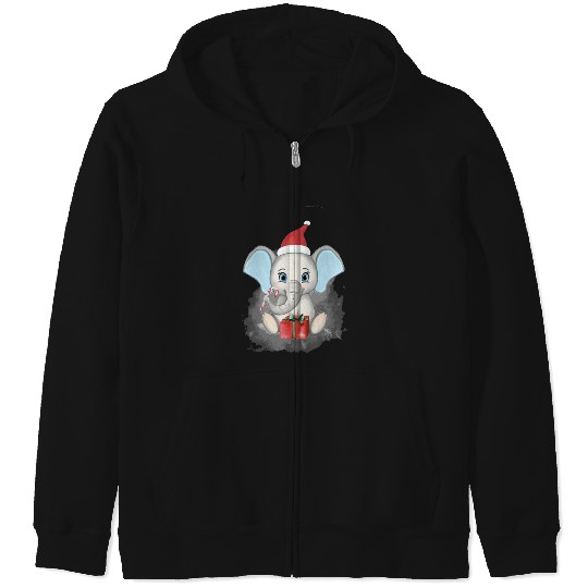 Discover Cute Christmas Elephant Ba, Disney Elephant Dumbo Christmas , Dumbo Christmas Zip Hoodies