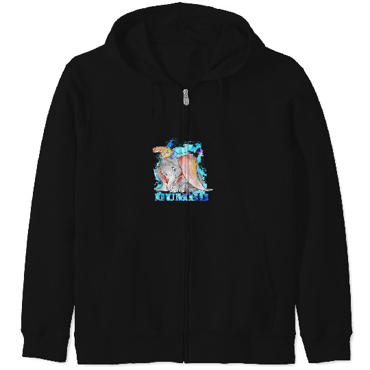 Discover Dumbo Watercolor Portrait   1: Disney Elephant Dumbo, Dumbo Zip Hoodies