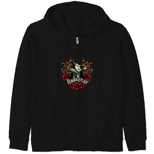 Discover Disney Villains Holiday Christmas Maleficent Bad All Year Zip Hoodies