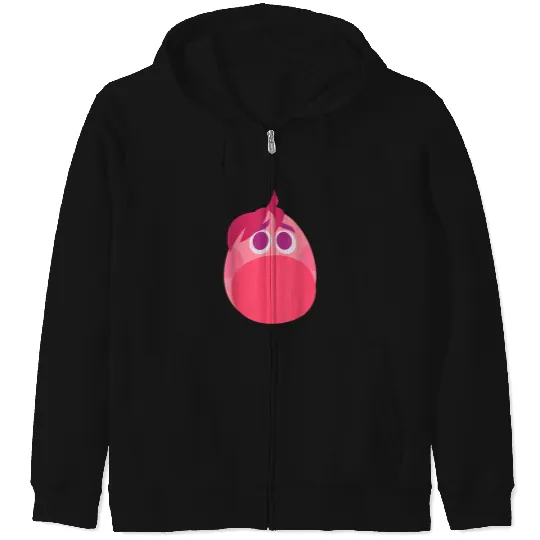 Disneyss Pixars Inside Out 2 Embarrassment Big Head Logo Zip Hoodies