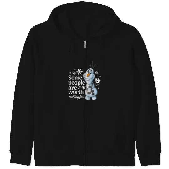 Discover Disney 100 - Some People Are Worth Melting For Zip Hoodies