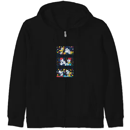 Discover Disney Mickey Mouse And Friends Confetti Crew Birthday Squad Zip Hoodies